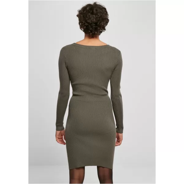  Dámské šaty URBAN CLASSICS TB1742 OLIVE 