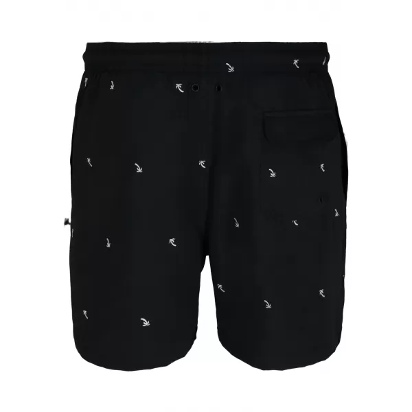  Pánské kraťasy URBAN CLASSICS TB2680 BLACK/PALM TREE 