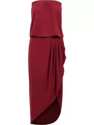 Dámské šaty URBAN CLASSICS TB1508 BURGUNDY