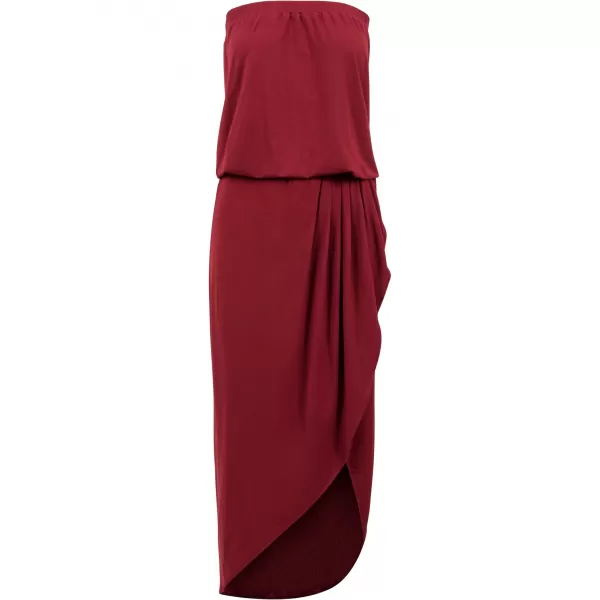  Dámské šaty URBAN CLASSICS TB1508 BURGUNDY 