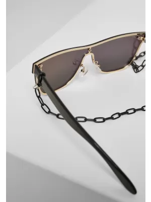 Sluneční Brýle URBAN CLASSICS TB2569 BLACK/GOLD MIRROR