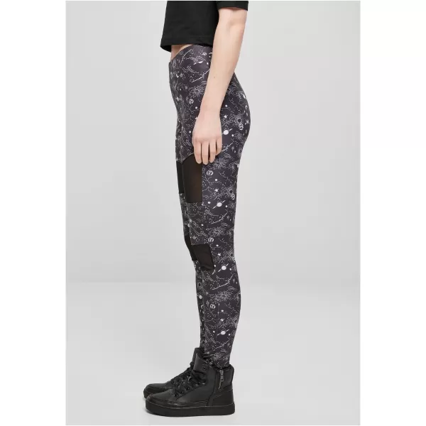  Dámské legíny URBAN CLASSICS TB4005 BLACK UNIVERSE 