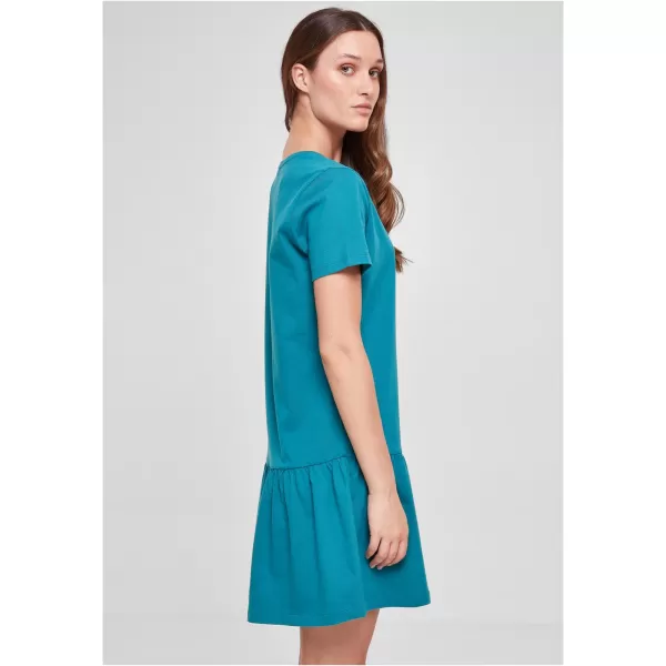  Dámské šaty URBAN CLASSICS TB4104 WATER GREEN 