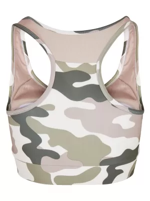 Dámská podprsenka URBAN CLASSICS TB4070 DUSK ROSE CAMO