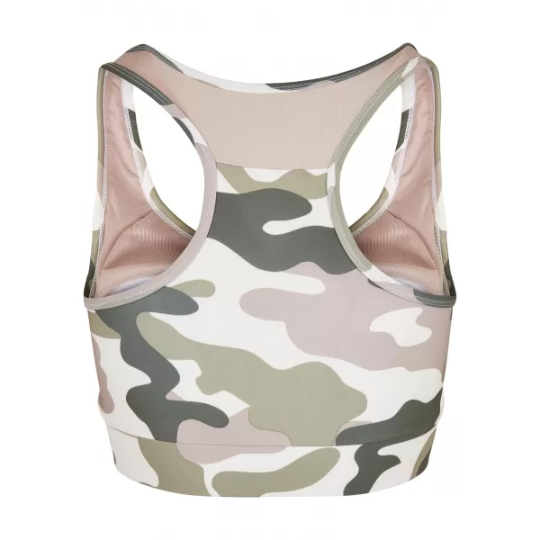  Dámská podprsenka URBAN CLASSICS TB4070 DUSK ROSE CAMO 