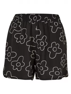 Dámské kraťasy URBAN CLASSICS TB3435-01709 BLACK FLOWER