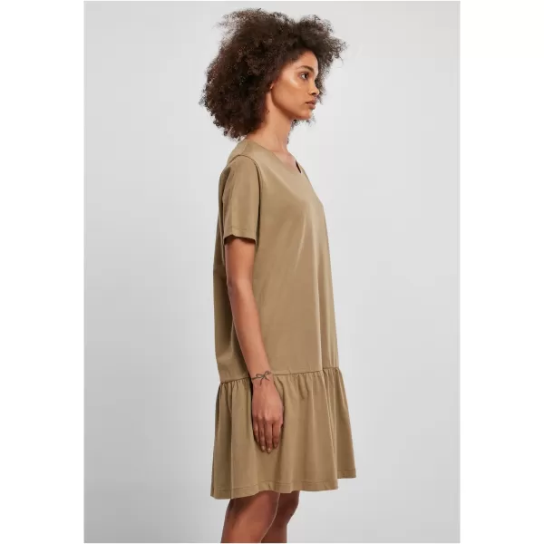  Dámské šaty URBAN CLASSICS TB4104 KHAKI 