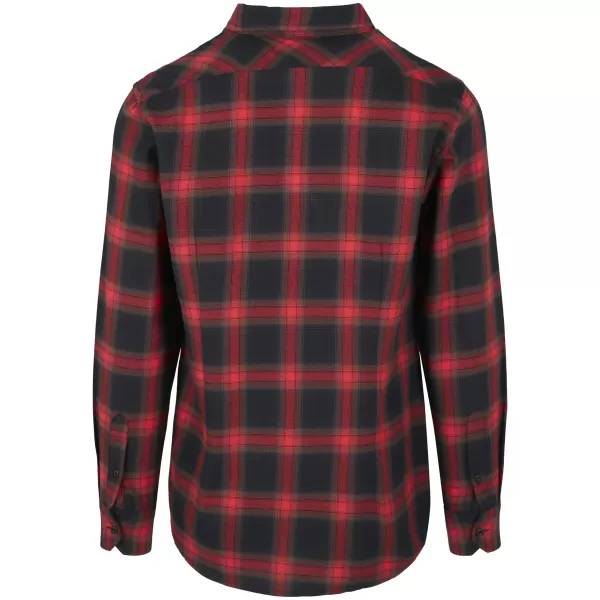 Pánská košile URBAN CLASSICS TB3195 BLACK/RED 