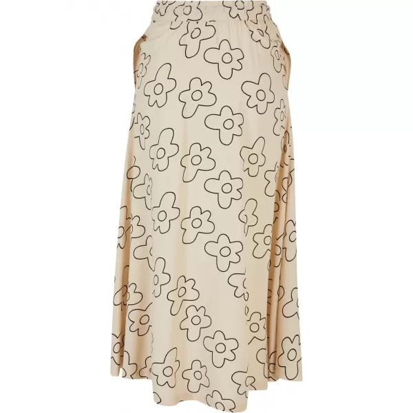  Dámská sukně URBAN CLASSICS TB4099 SOFT SEA GRASS FLOWER 