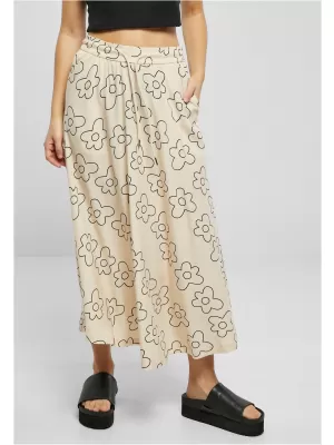 Dámská sukně URBAN CLASSICS TB4099 SOFT SEA GRASS FLOWER