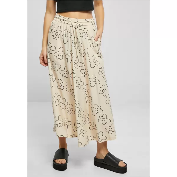  Dámská sukně URBAN CLASSICS TB4099 SOFT SEA GRASS FLOWER 