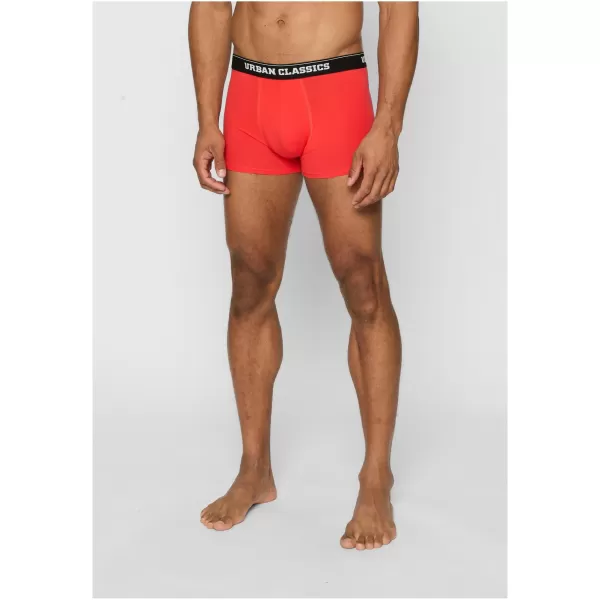  Pánské boxerky URBAN CLASSICS TB4503 NICOLAUS AOP/TREEGREEN/POPRED 