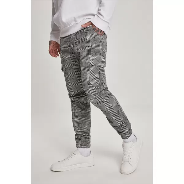  Pánské kalhoty URBAN CLASSICS TB3138 WHITE/BLACK 