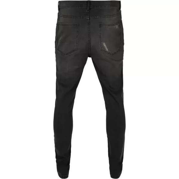  Pánské džíny URBAN CLASSICS TB4661 REALBLK HEAVY DESTROYED WASHED 