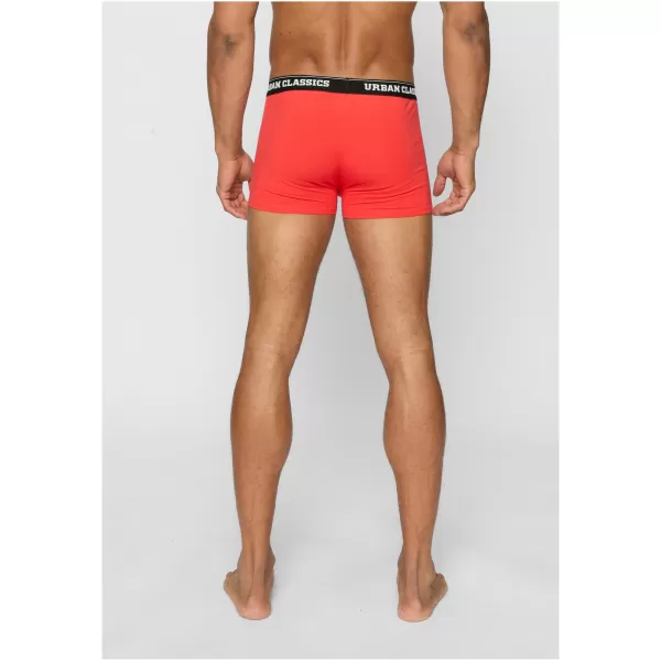  Pánské boxerky URBAN CLASSICS TB4503 NICOLAUS AOP/TREEGREEN/POPRED 