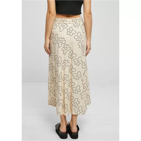  Dámská sukně URBAN CLASSICS TB4099 SOFT SEA GRASS FLOWER 