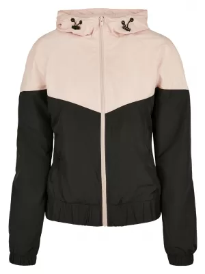 Dámská bunda URBAN CLASSICS TB3638 LIGHT PINK/BLACK