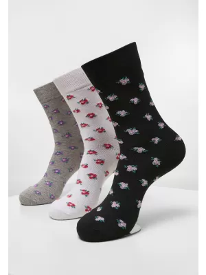 Ponožky URBAN CLASSICS TB4232 GREY/BLACK/WHITE