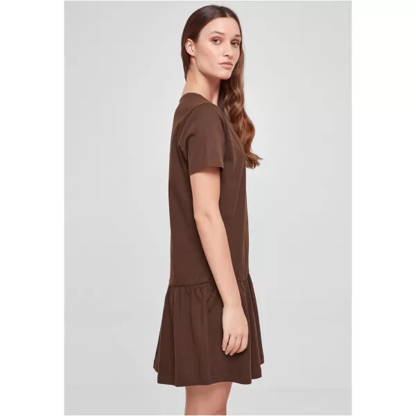  Dámské šaty URBAN CLASSICS TB4104 BROWN 