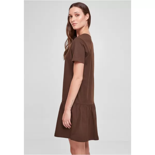 Dámské šaty URBAN CLASSICS TB4104 BROWN 