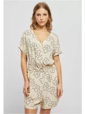 Dámský overal URBAN CLASSICS TB4096 SOFT SEA GRASS FLOWER