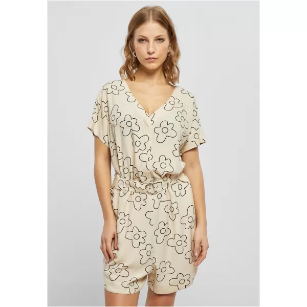  Dámský overal URBAN CLASSICS TB4096 SOFT SEA GRASS FLOWER 