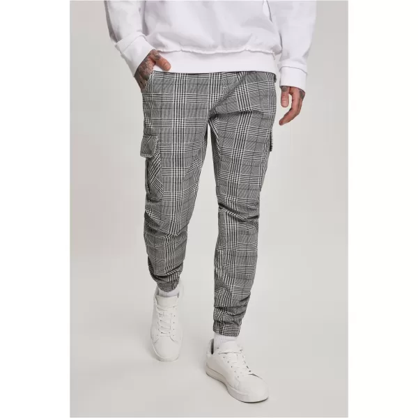  Pánské kalhoty URBAN CLASSICS TB3138 WHITE/BLACK 