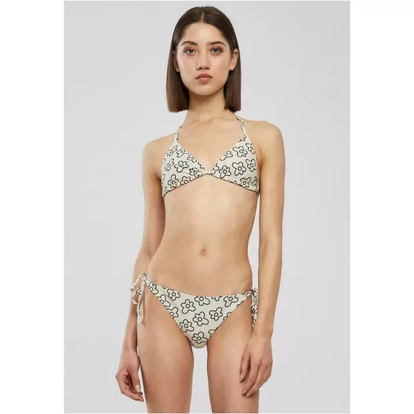  Dámské plavky URBAN CLASSICS TB4107 BLACK FLOWER 