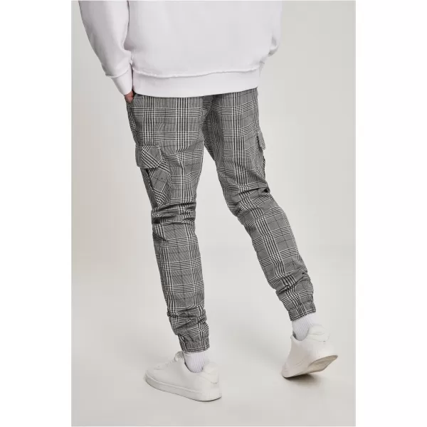  Pánské kalhoty URBAN CLASSICS TB3138 WHITE/BLACK 