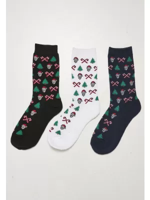 Ponožky URBAN CLASSICS TB4645 BLACK/NAVY/WHITE