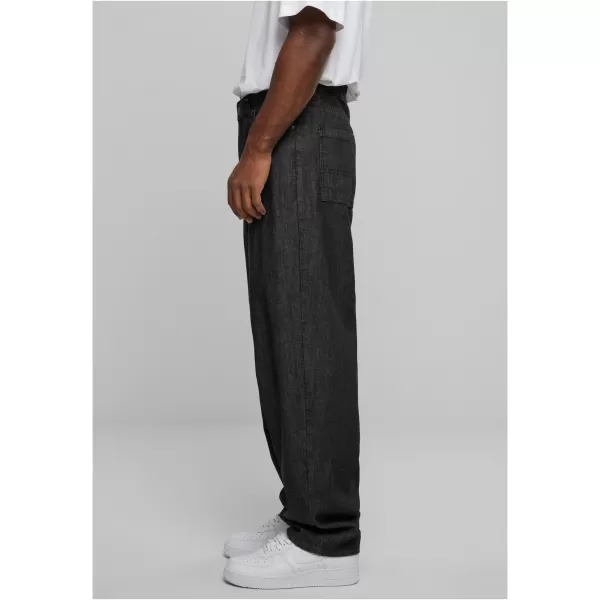  Pánské džíny URBAN CLASSICS TB4461 BLACK ACID WASHED 