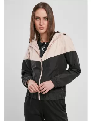 Dámská bunda URBAN CLASSICS TB3638 LIGHT PINK/BLACK