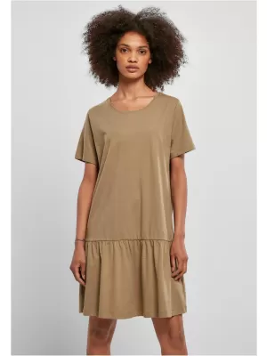 Dámské šaty URBAN CLASSICS TB4104 KHAKI