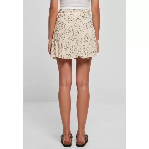  Dámská sukně URBAN CLASSICS TB4367 SOFT SEA GRASS FLOWER 