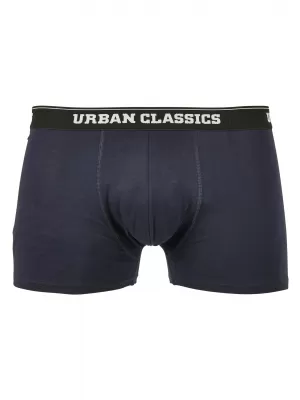 Pánské boxerky URBAN CLASSICS TB4503 TEDDY AOP/JASPER/NAVY