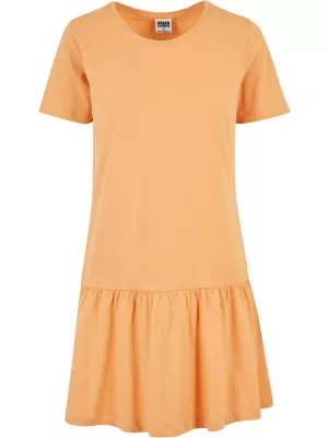 Dámské šaty URBAN CLASSICS TB4104 PALE ORANGE