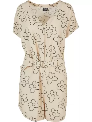 Dámský overal URBAN CLASSICS TB4096 SOFT SEA GRASS FLOWER