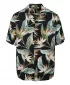 Pánská košile URBAN CLASSICS TB3506 BLACK/BLOSSOM