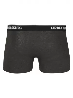 Pánské boxerky URBAN CLASSICS TB3540 BRANDING AOP/BLACK/CHARCOAL