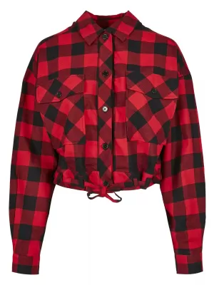 Dámská košile URBAN CLASSICS TB3753 BLACK/RED