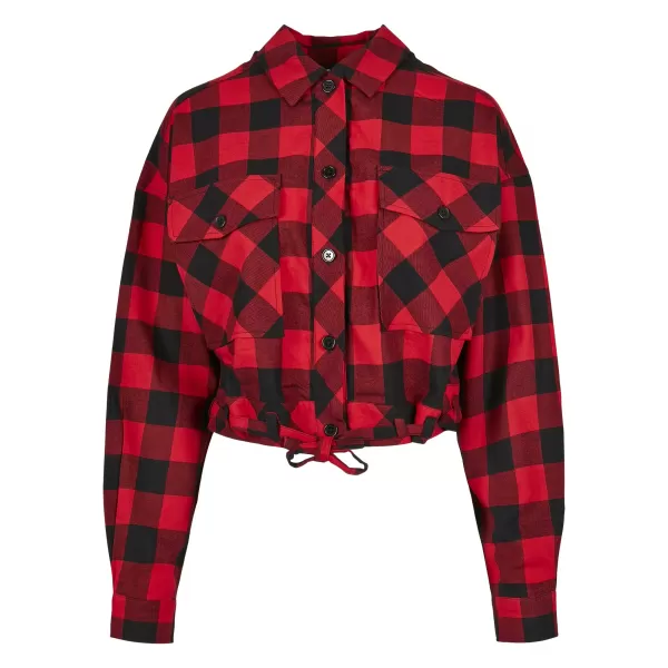  Dámská košile URBAN CLASSICS TB3753 BLACK/RED 