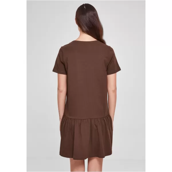  Dámské šaty URBAN CLASSICS TB4104 BROWN 