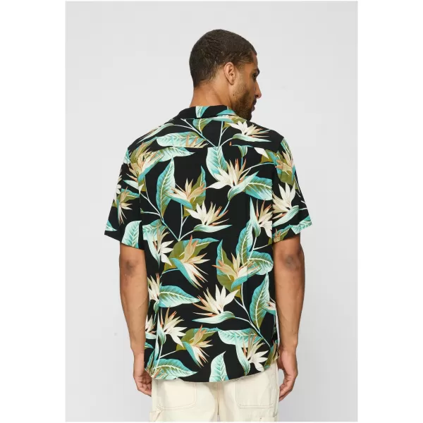  Pánská košile URBAN CLASSICS TB3506 BLACK/BLOSSOM 