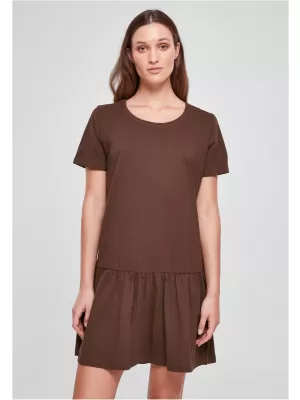 Dámské šaty URBAN CLASSICS TB4104 BROWN