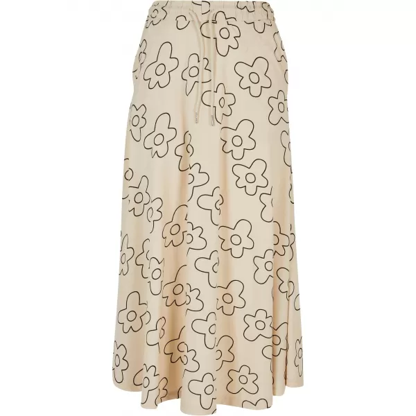  Dámská sukně URBAN CLASSICS TB4099 SOFT SEA GRASS FLOWER 