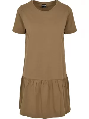 Dámské šaty URBAN CLASSICS TB4104 KHAKI