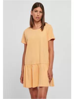 Dámské šaty URBAN CLASSICS TB4104 PALE ORANGE