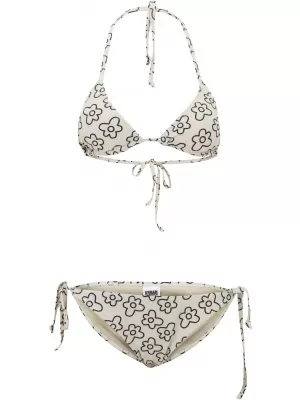 Dámské plavky URBAN CLASSICS TB4107 BLACK FLOWER