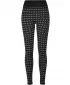 Dámské legíny URBAN CLASSICS TB5423 BLACK HOUNDSTOOTH