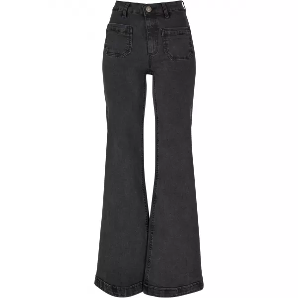  Dámské kalhoty URBAN CLASSICS TB5452 BLACK WASHED 